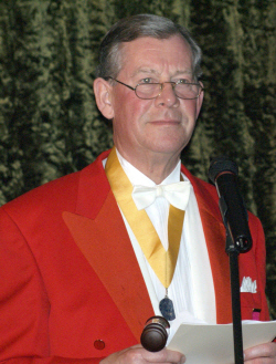 Toastmaster John Pye.